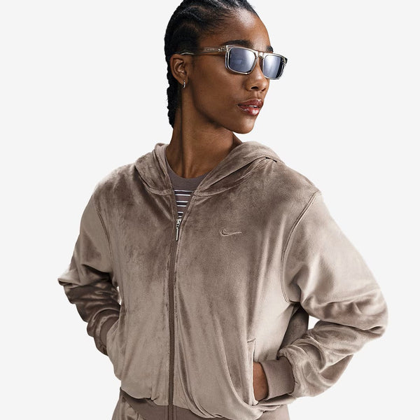 Nike Sportswear Women's Chill Knit Loose Velour Full-Zip Hoodie