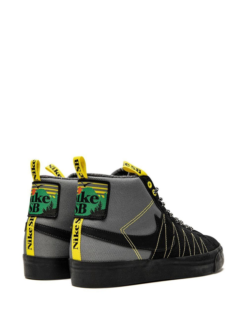 Nike Zoom Blazer Mid PRM "Cool Grey/Black/White/Yellow S"